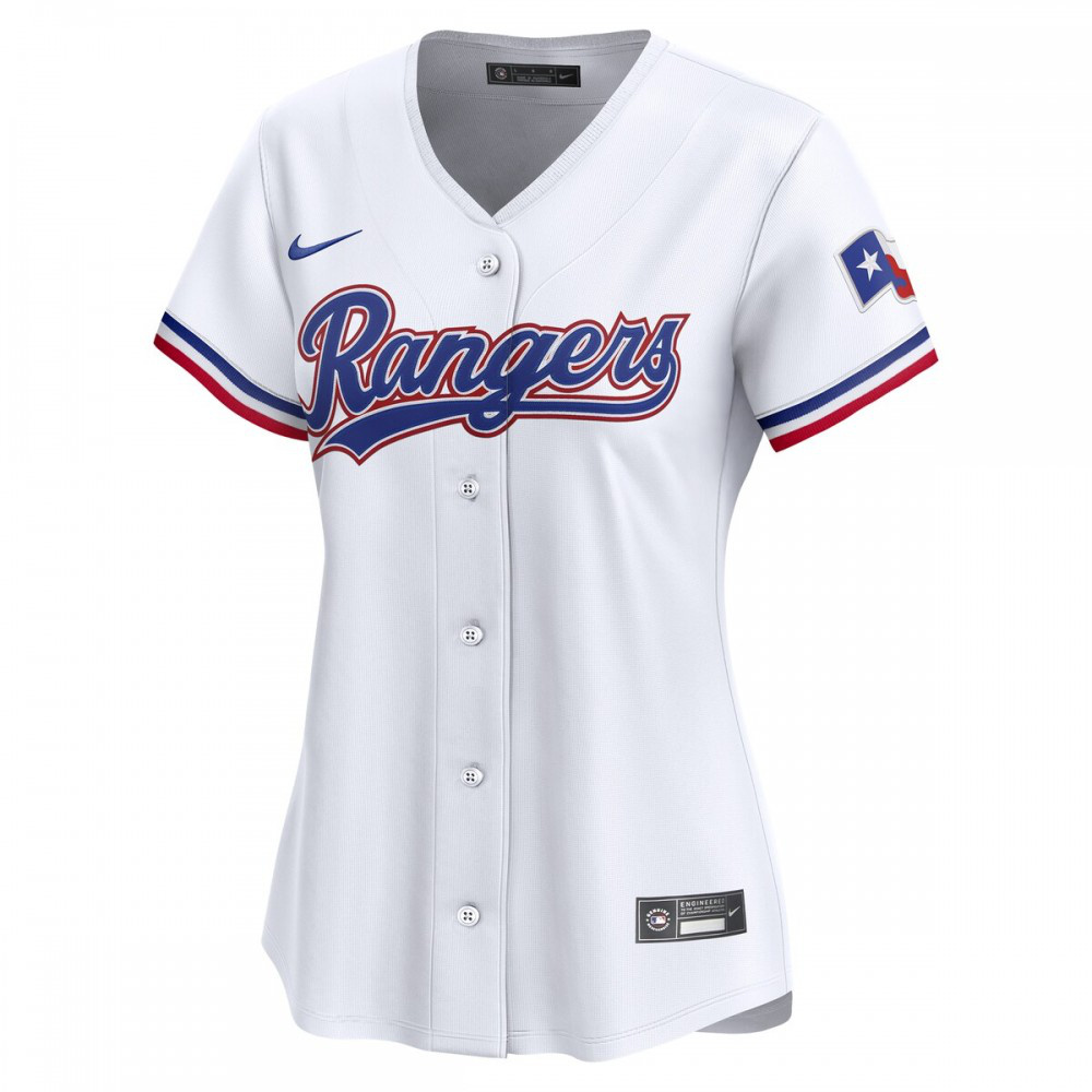 Texas Rangers Women's Home Limited Custom Jersey - White-Pro Kit Vault | Brand New 26/27 Sports Jerseys